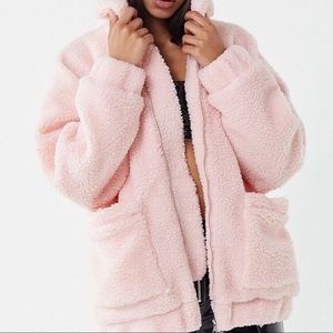 I.AM.GIA pink teddy coat